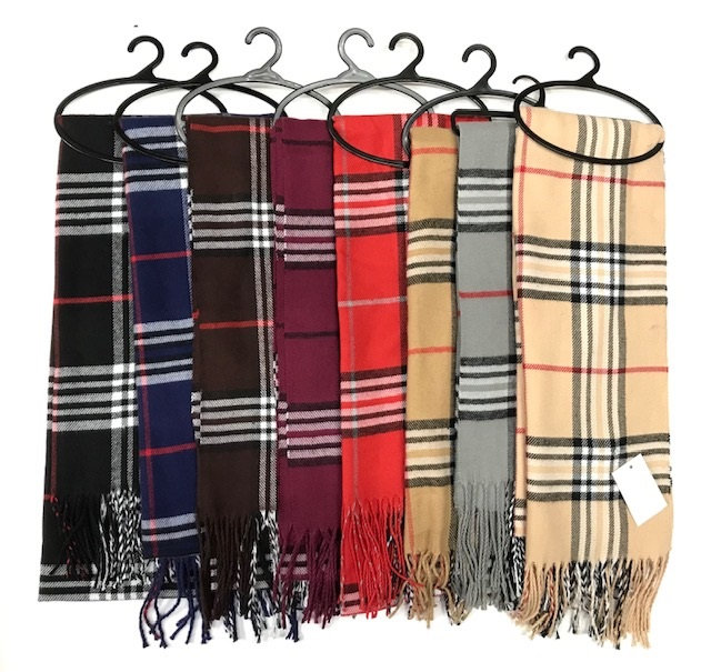 Fashion Winter Plaid Scarf #SC-001 12 PCS/DOZEN