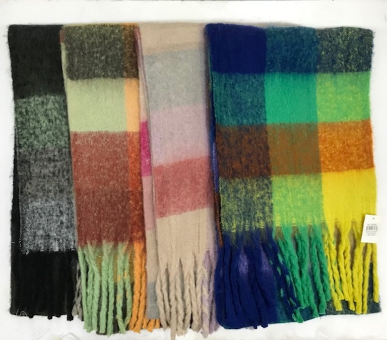 Fashion Winter Plaid Scarf #SC-8536 12 PCS/DOZEN
