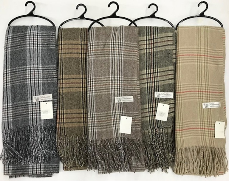 Winter Plaid Scarf #7791 12 PCS/DOZEN