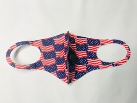 Fashion Mask with Filter - Blue USA Flag 20 pcs/pack