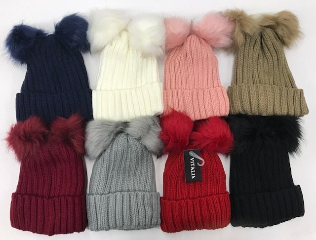 Women Winter Knit Beanie Hat #BH-8247 12 PCS/DOZEN