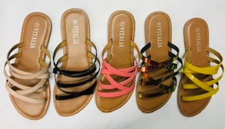 Women Fashion Stripes Sandals #DL-5035 18 pairs/case