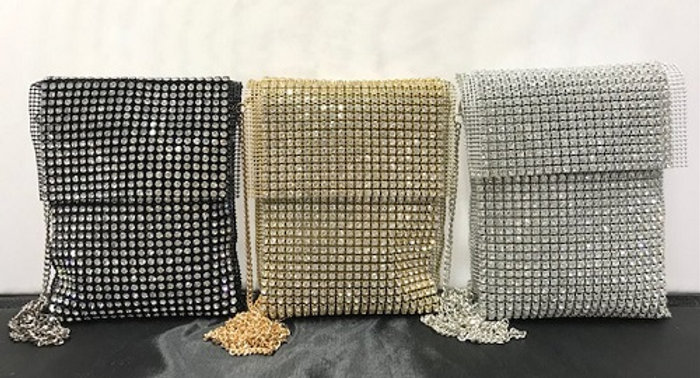 Rhinestone Evening Crossbody Bag #E-7733